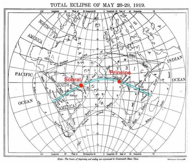 Pengamatan Eddington Sebagai Bukti Awal Teori Reativitas Umum