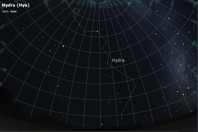 Mengenal Hydra, Rasi Bintang Terbesar di Langit Bumi
