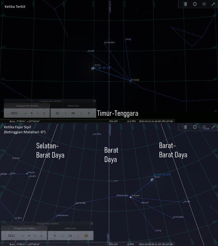 konjungsi-bulan-antares konjungsi-bulan-antares